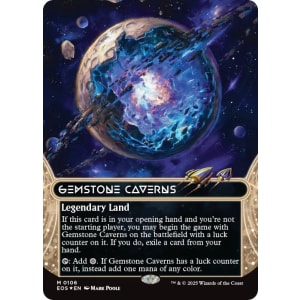 宝石の洞窟 ギャラクシーFOIL galaxy gemstone caverns mtg 宝石の洞窟/Gemstone Caverns 日1枚 英)【ギャラクシーFoil